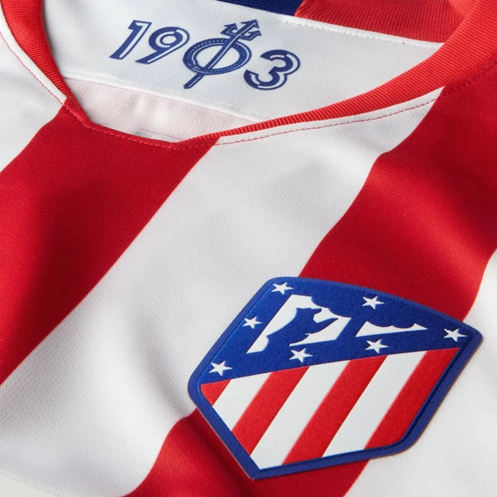 Nike 2019-20 Atletico Madrid Home Jersey - Red-White - Image 3