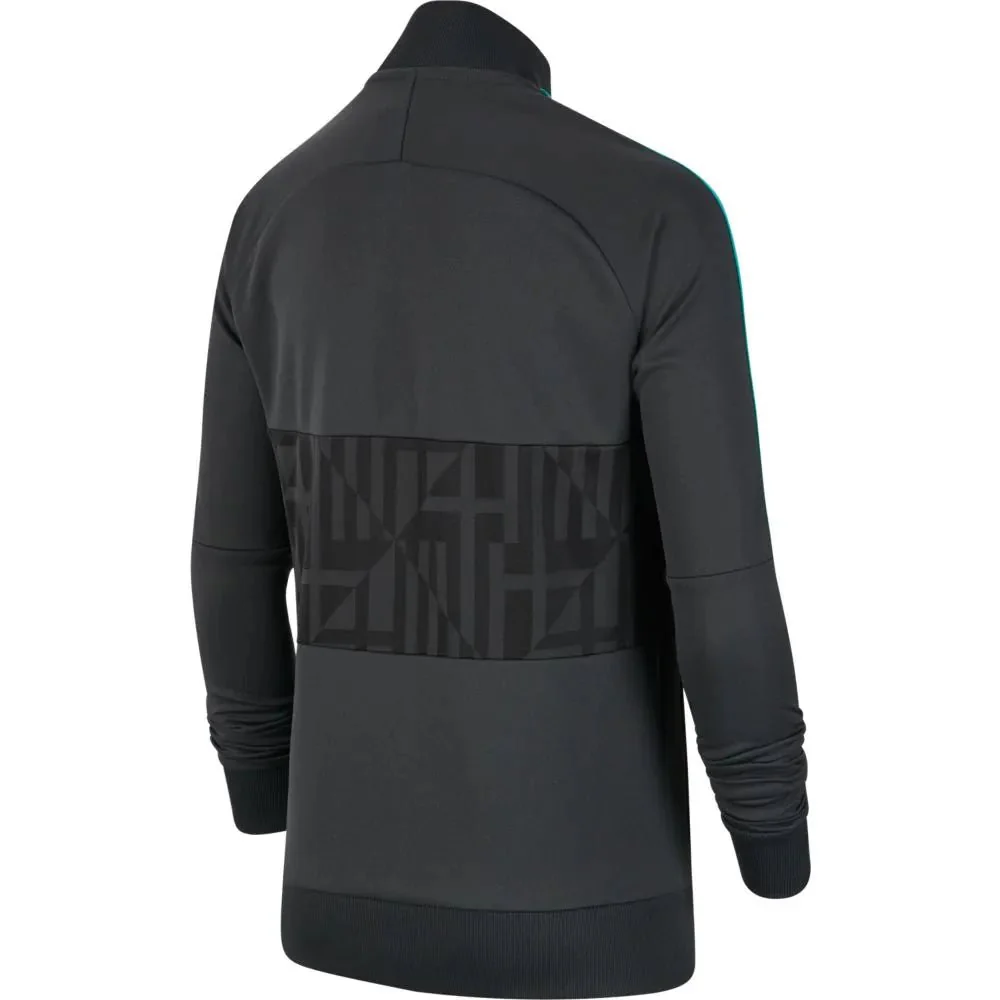 Nike 2019-20 FC Barcelona I96 YOUTH CL Jacket - Black-Teal - Image 2