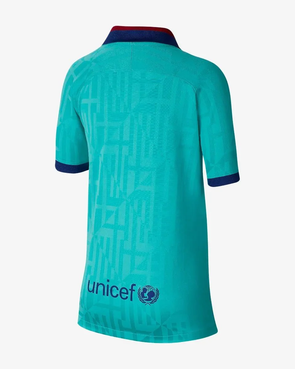 Nike 2019-20 FC Barcelona YOUTH Third Jersey - Teal - Image 2