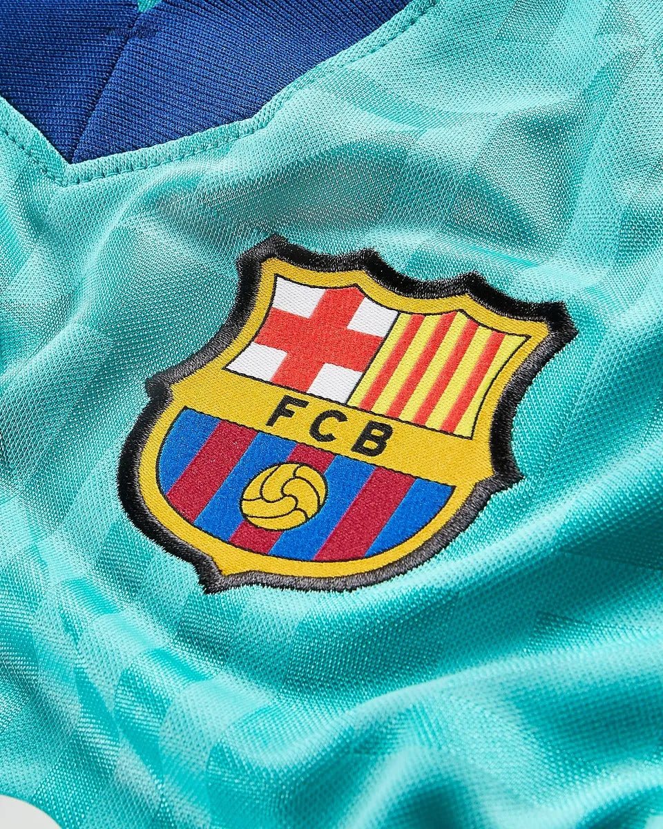 Nike 2019-20 FC Barcelona YOUTH Third Jersey - Teal - Image 3