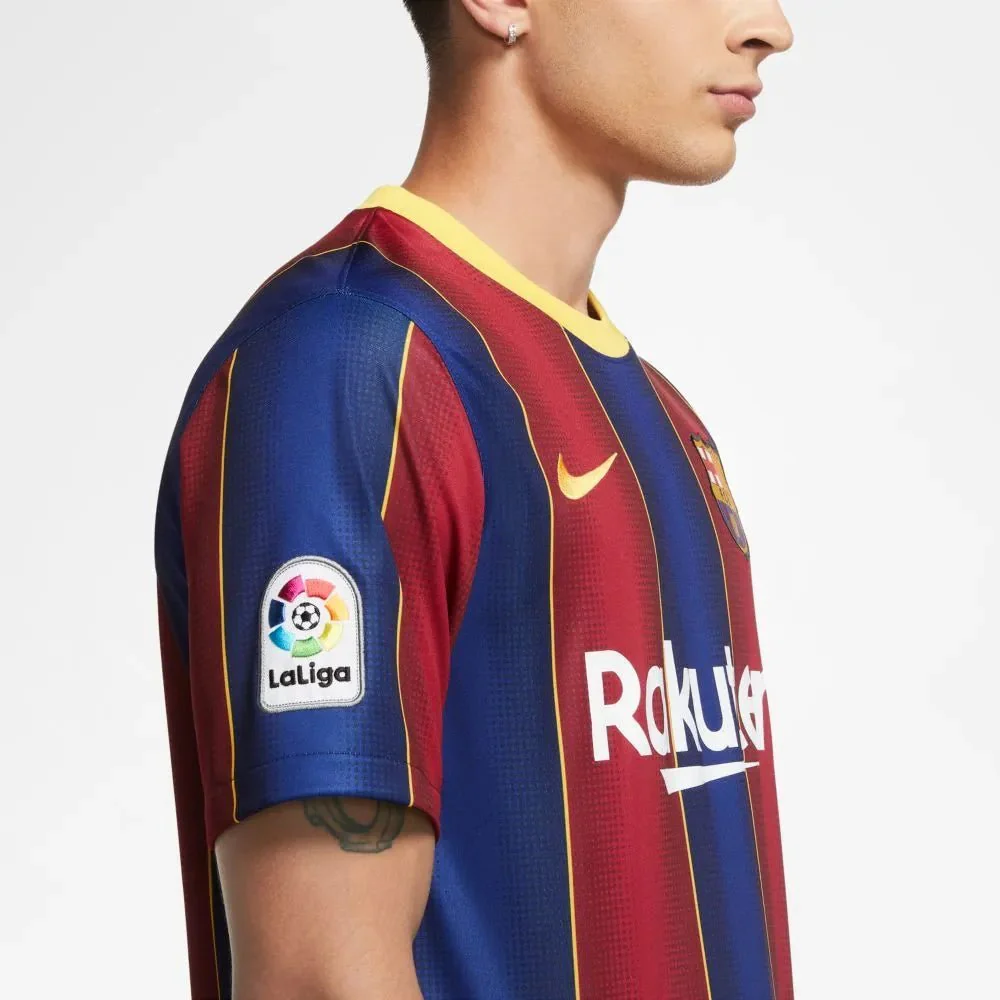 Nike 2020-21 Barcelona Home Jersey - Blue-Red - Image 5