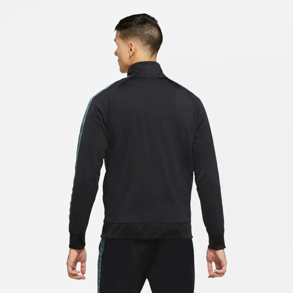 Nike 2020-21 Barcelona NSW JDI Pk Tape Jacket - Black-Teal - Image 2