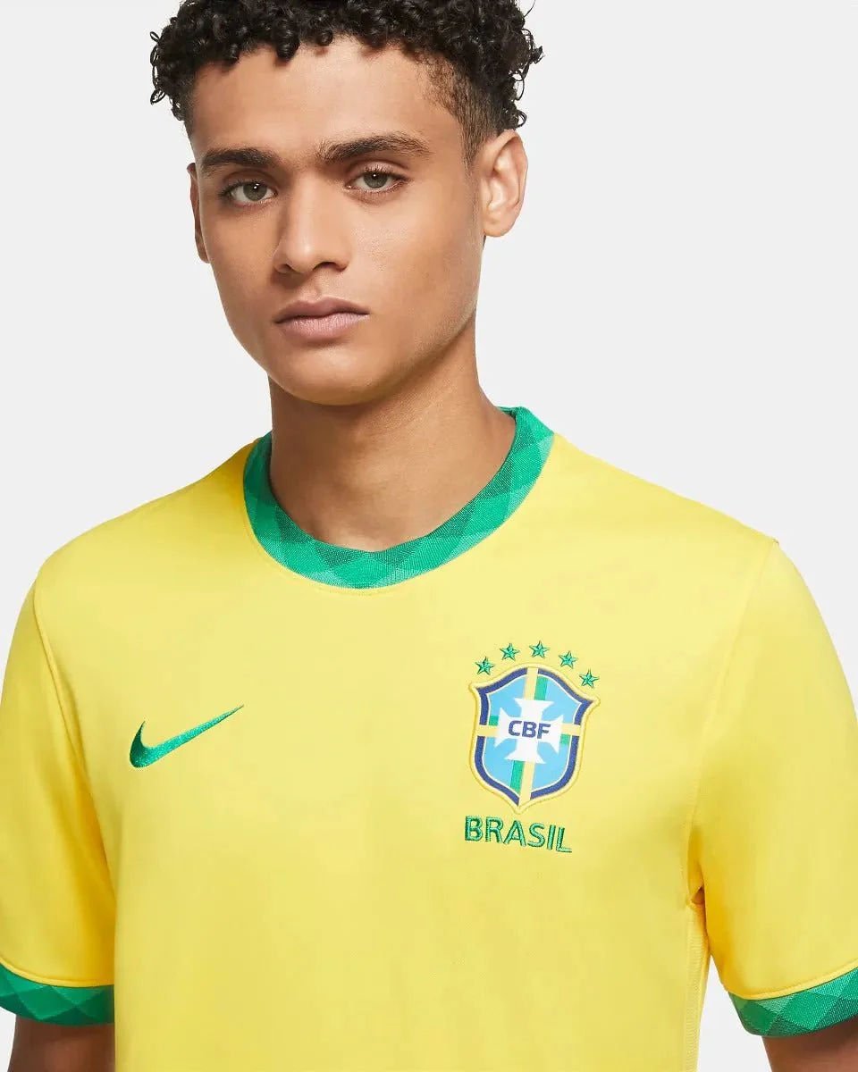 Nike 2020-21 Brasil Home Jersey - Yellow - Image 3