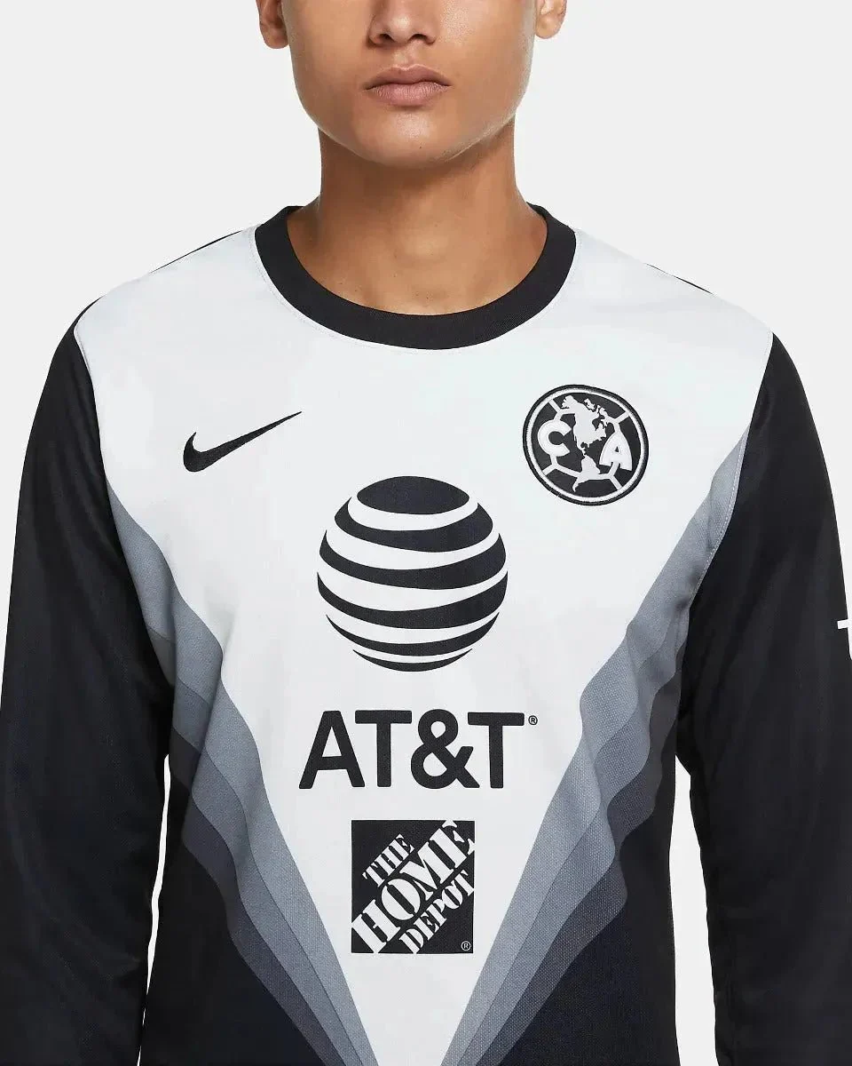 Nike 2020-21 Club America Stadium Goalkeeper LS Jersey - Black-Light Grey - Image 4