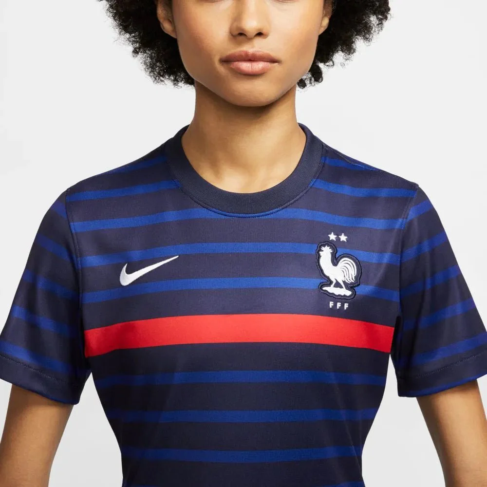 Nike 2020-21 France WOMENS Home Jersey - Blue-Red - Image 3