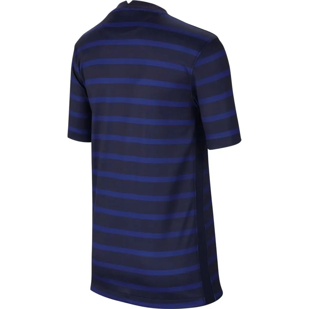 Nike 2020-21 France YOUTH Home Jersey - Blue-Red - Image 2