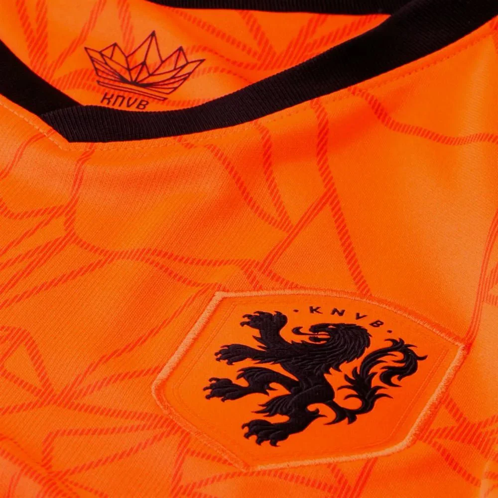 Nike 2020-21 Netherlands Home Jersey - Orange - Image 3
