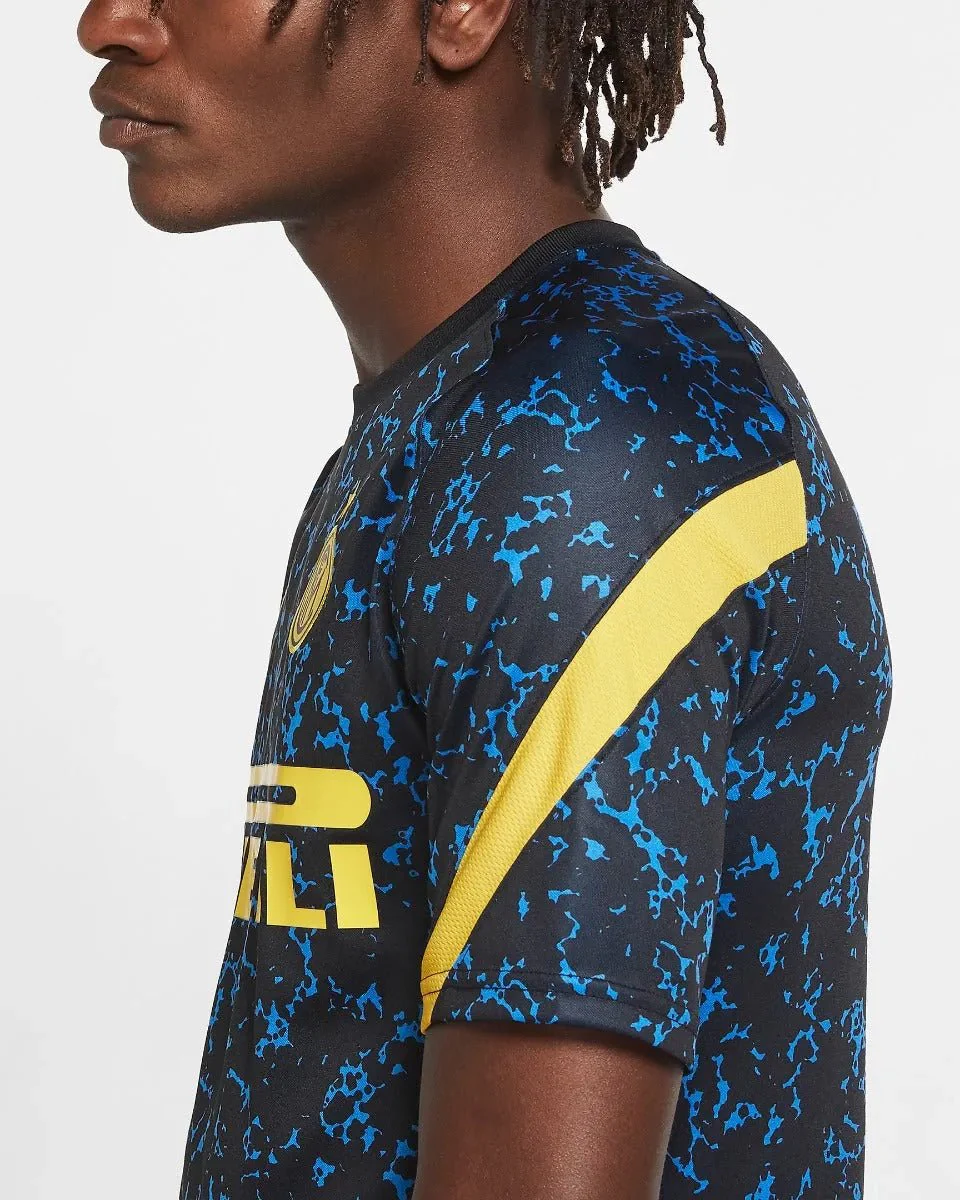 Nike 2020-21 Inter Milan Training Jersey - Blue-Black - Image 3