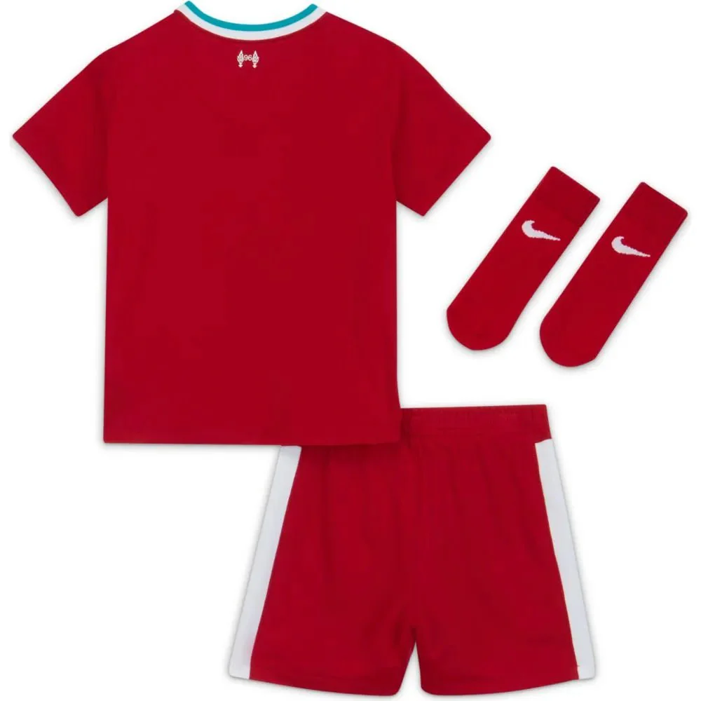 Nike 2020-21 Liverpool Home Baby-Toddler Kit - Red-White - Image 2