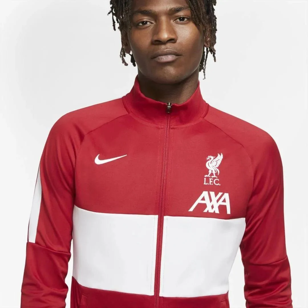 Nike 2020-21 Liverpool I96 Anthem Track Jacket - Red-White - Image 3