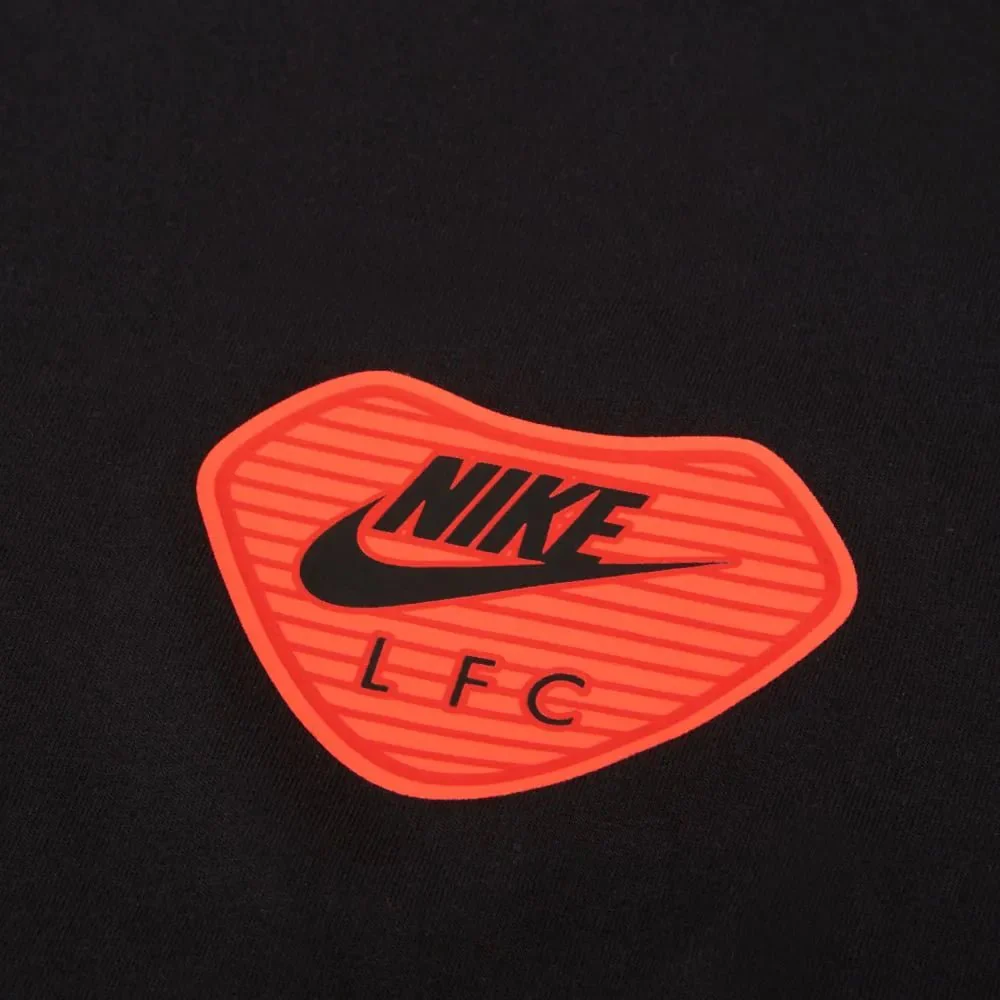 Nike 2020-21 Liverpool Long-Sleeve Travel Tee - Black-Crimson - Image 6