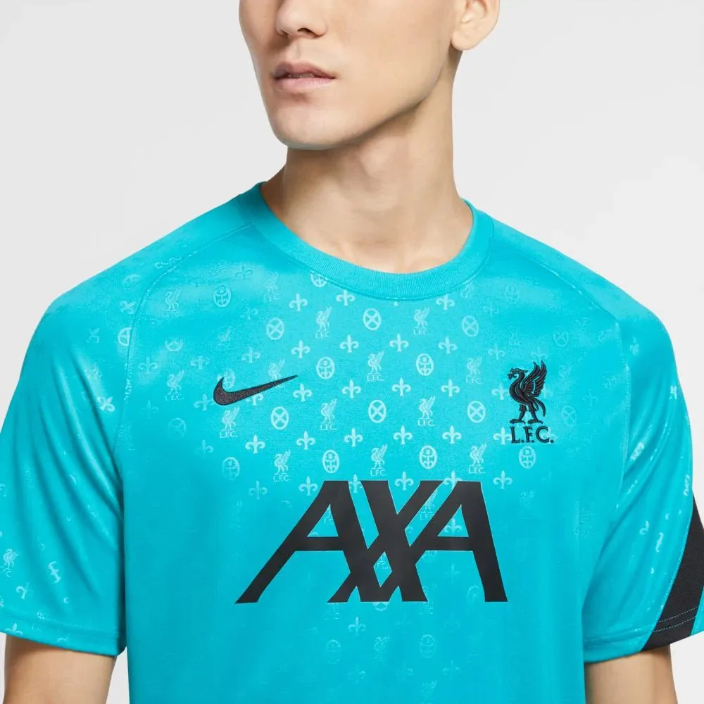 Nike 2020-21 Liverpool Pre-Match Jersey - Turquoise - Image 3