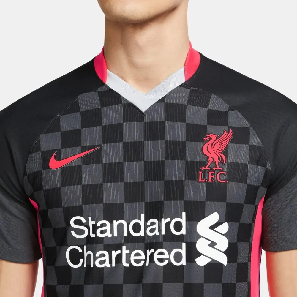 Nike 2020-21 Liverpool Vapor Match Authentic Third Jersey - Anthracite-Crimson - Image 3