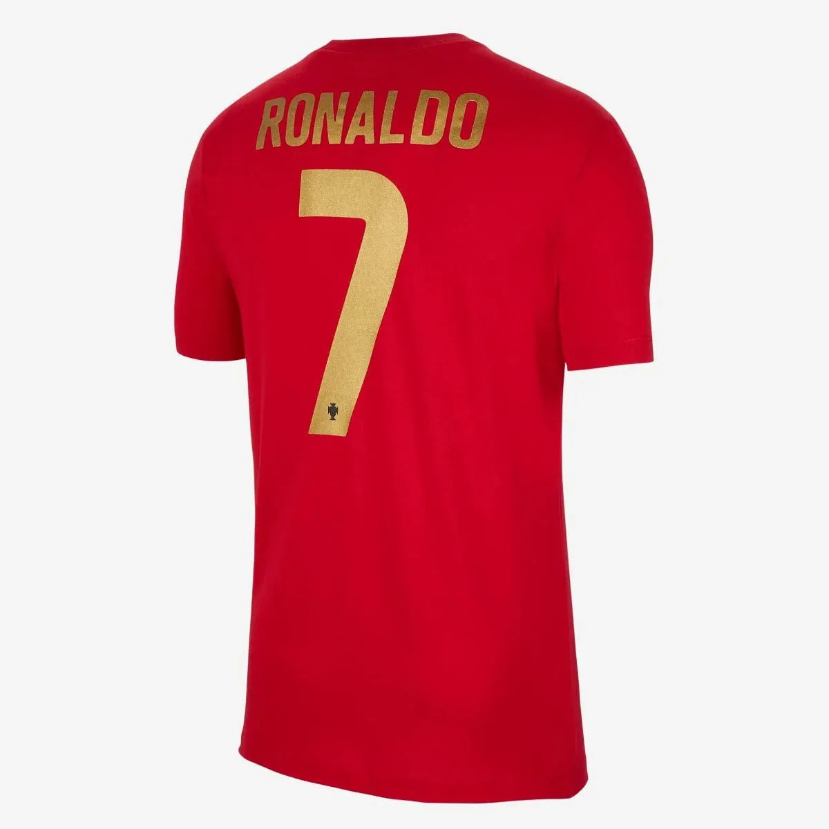 Nike 2020-21 Portugal CR7 Name and Number Tee - Red - Image 2