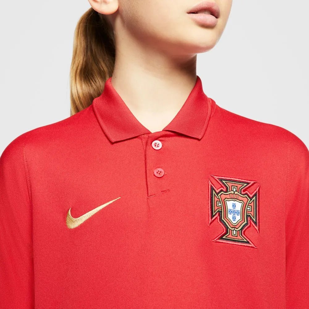 Nike 2020-21 Portugal YOUTH Home Jersey - Red - Image 3