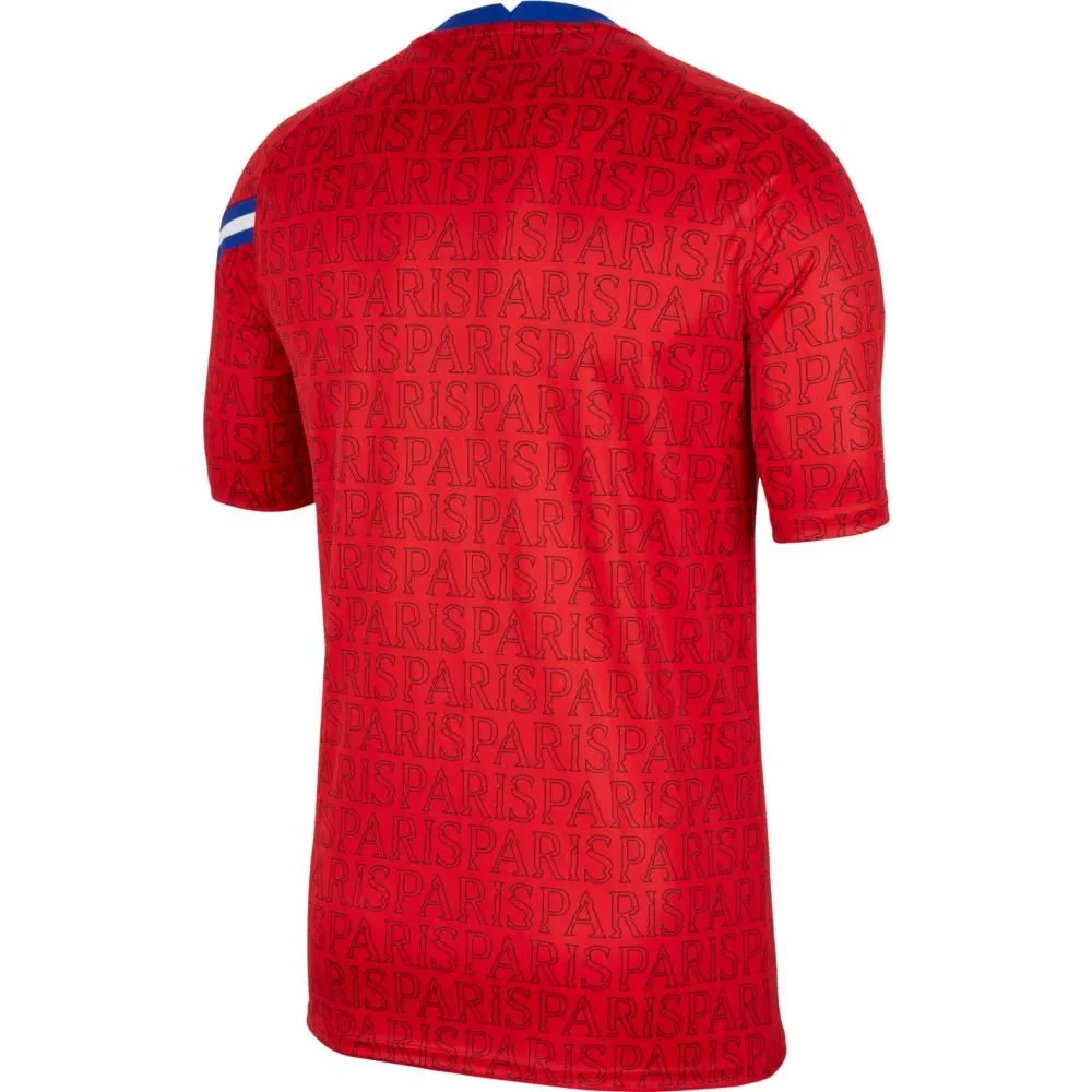 Nike 2020-21 PSG Dri-Fit Training Top - Red-Blue - Image 2