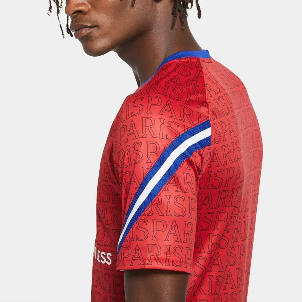 Nike 2020-21 PSG Dri-Fit Training Top - Red-Blue - Image 3