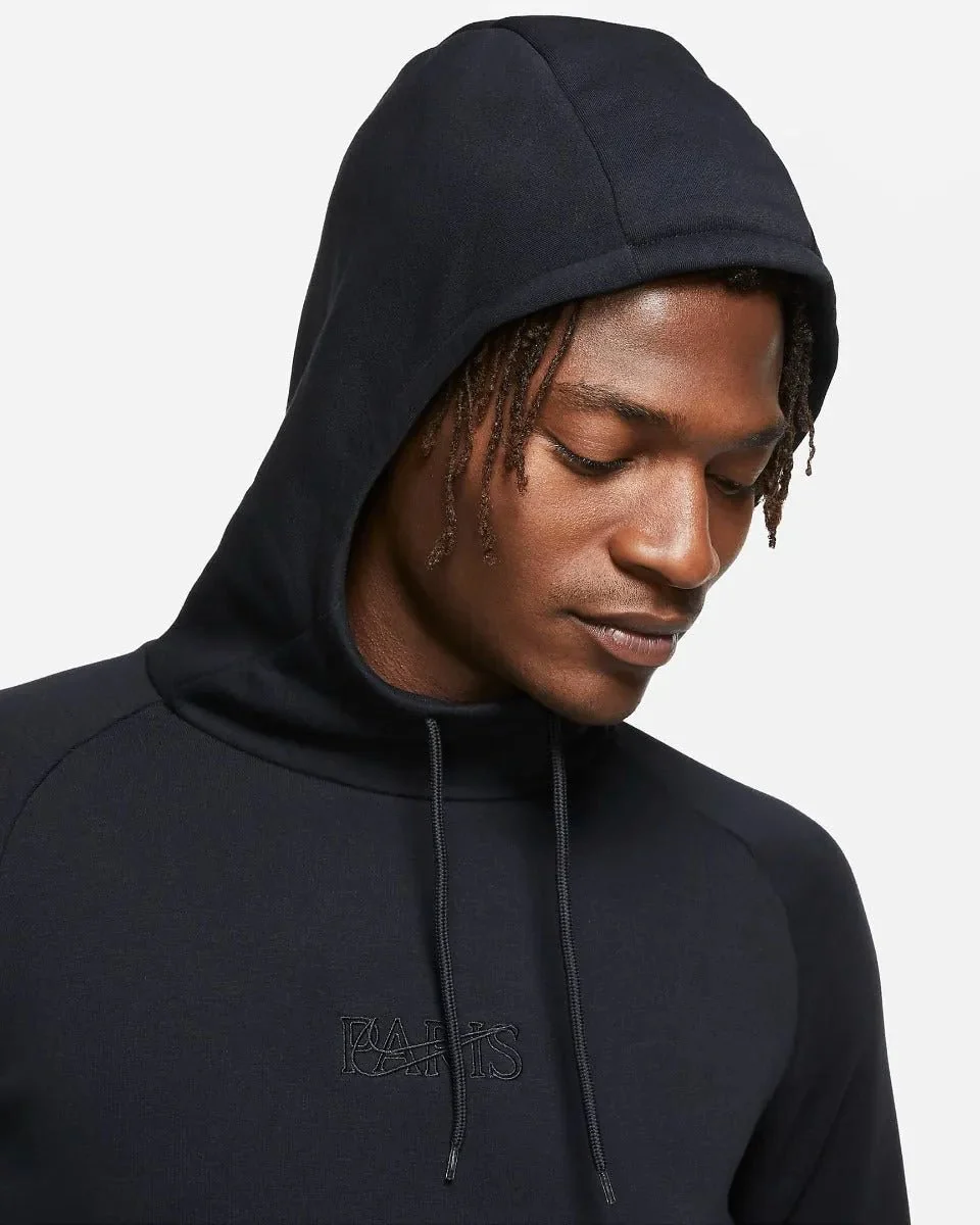 Nike 2020-21 PSG GFA Fleece Pullover Hoodie - Black - Image 4