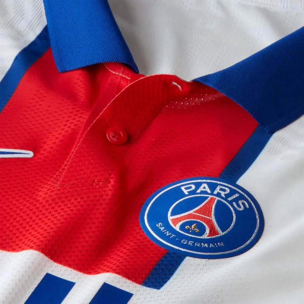 Nike 2020-21 PSG Vapor Match Authentic Away Jersey - White-Royal-Red - Image 6