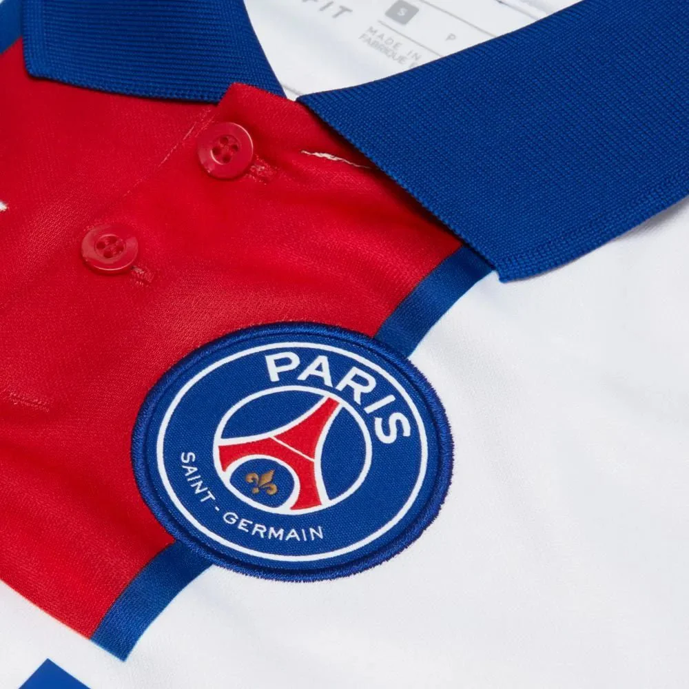 Nike 2020-21 PSG YOUTH Away Jersey - White-Royal-Red - Image 3