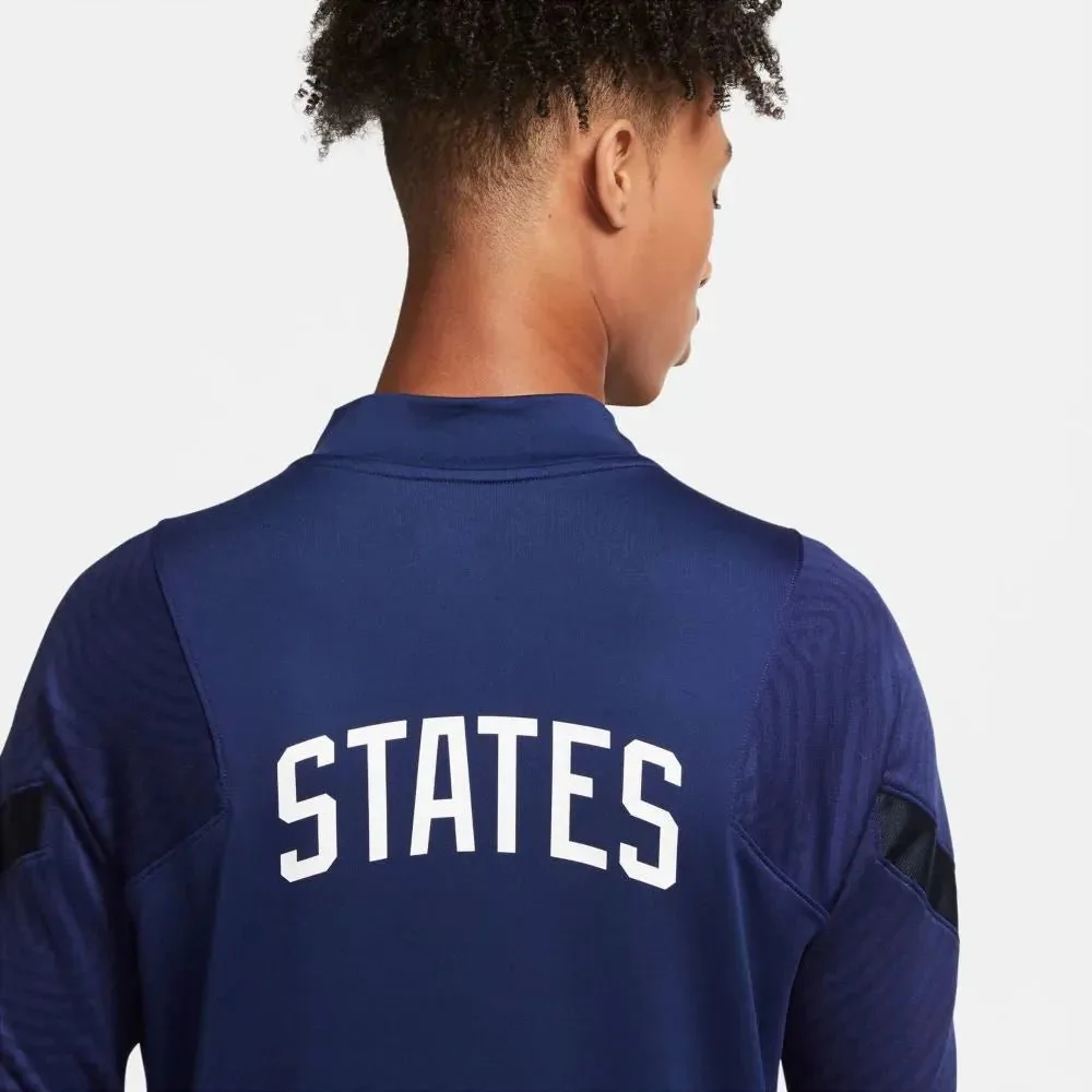 Nike 2020-21 USMNT Dry-Fit Strike Drill Top - Blue - Image 4