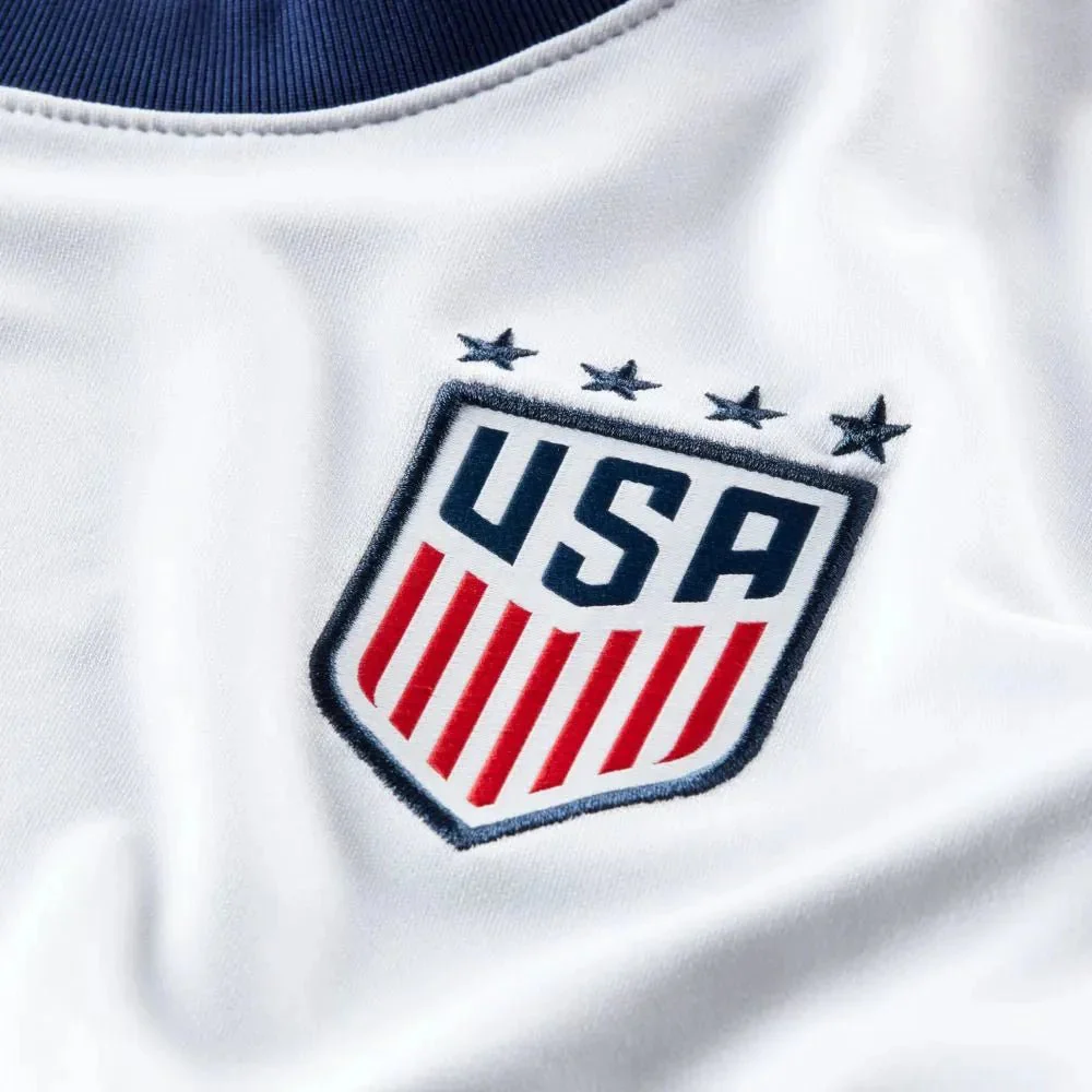 Nike 2020-21 USWNT Womens YOUTH Home Jersey - White - Image 3