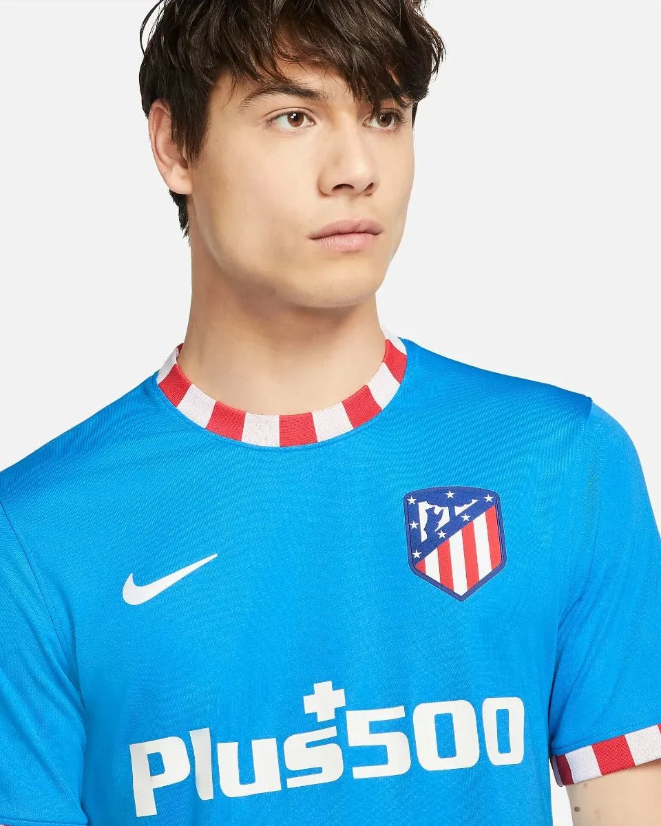 Nike 2021-22 Atletico Madrid Third Jersey - Blue - Image 5