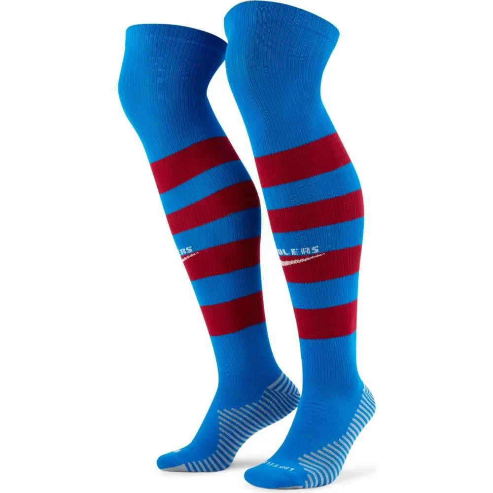 Nike 2021-22 Barcelona Home Squad OTC Socks - Soar-Noble Red