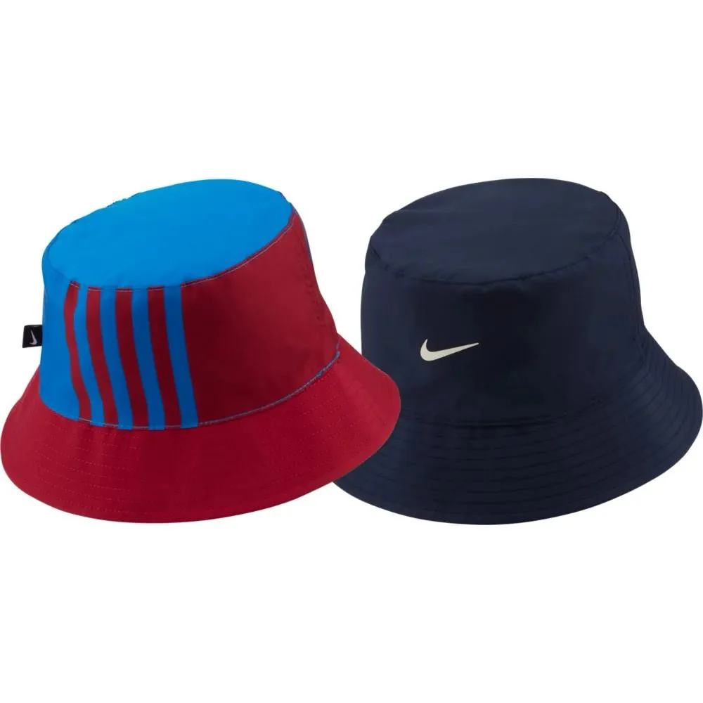 Nike 2021-22 Barcelona Reversible Bucket Hat - Blue-Noble Red - Image 2