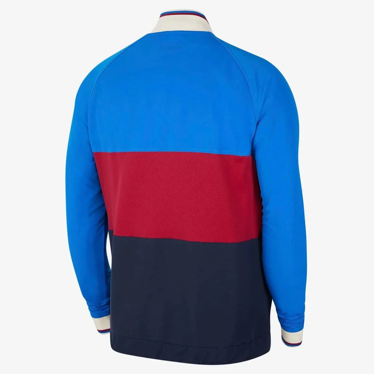 Nike 2021-22 Barcelona Track Top - Blue-Noble Red - Image 2