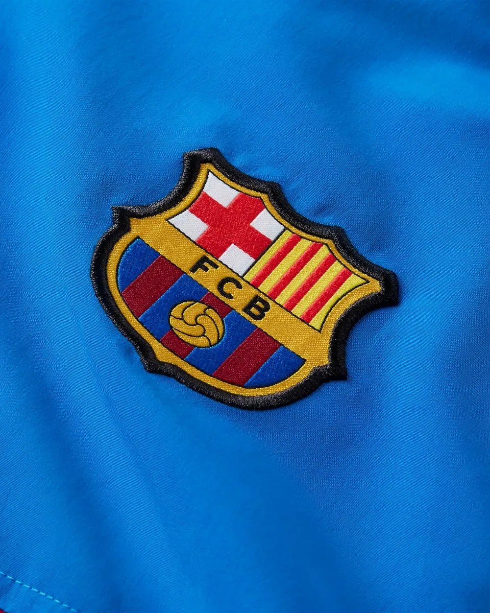 Nike 2021-22 Barcelona Track Top - Blue-Noble Red - Image 3