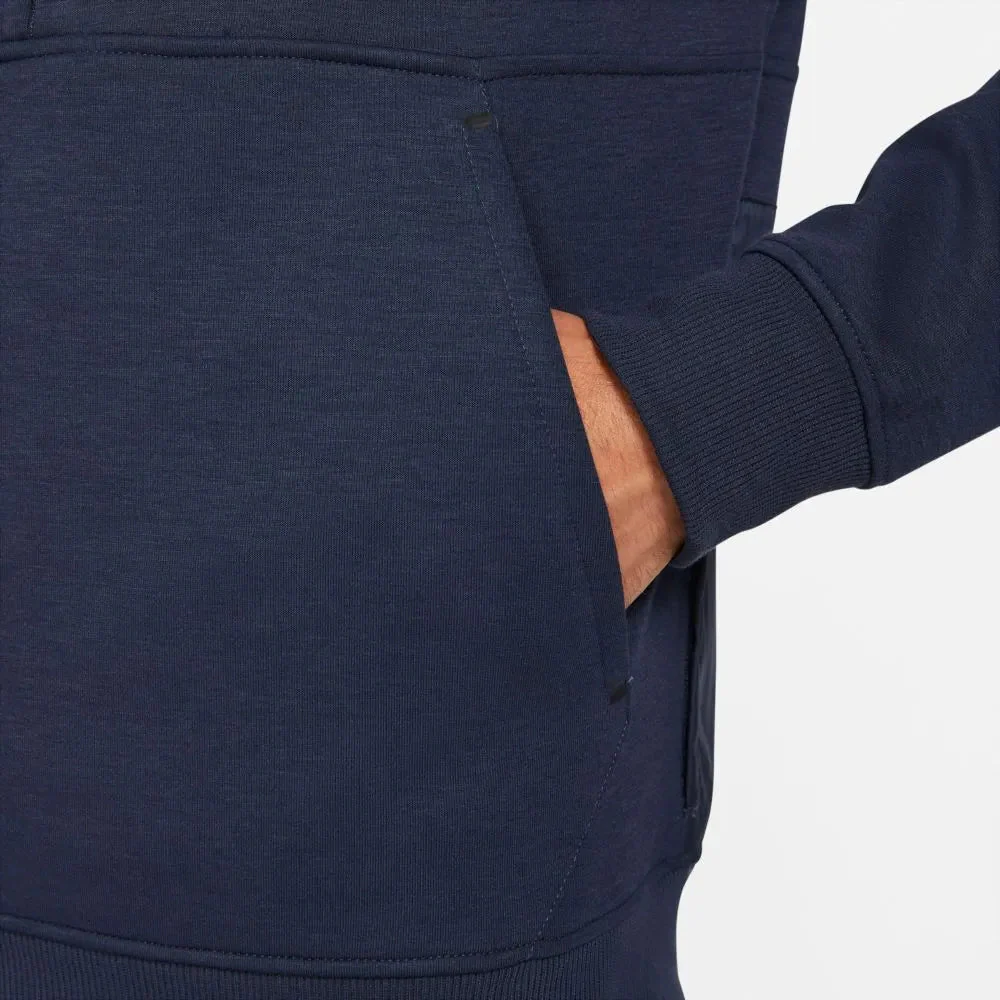 Nike 2021-22 Barcelona Travel Fleece Hoodie - Navy - Image 5