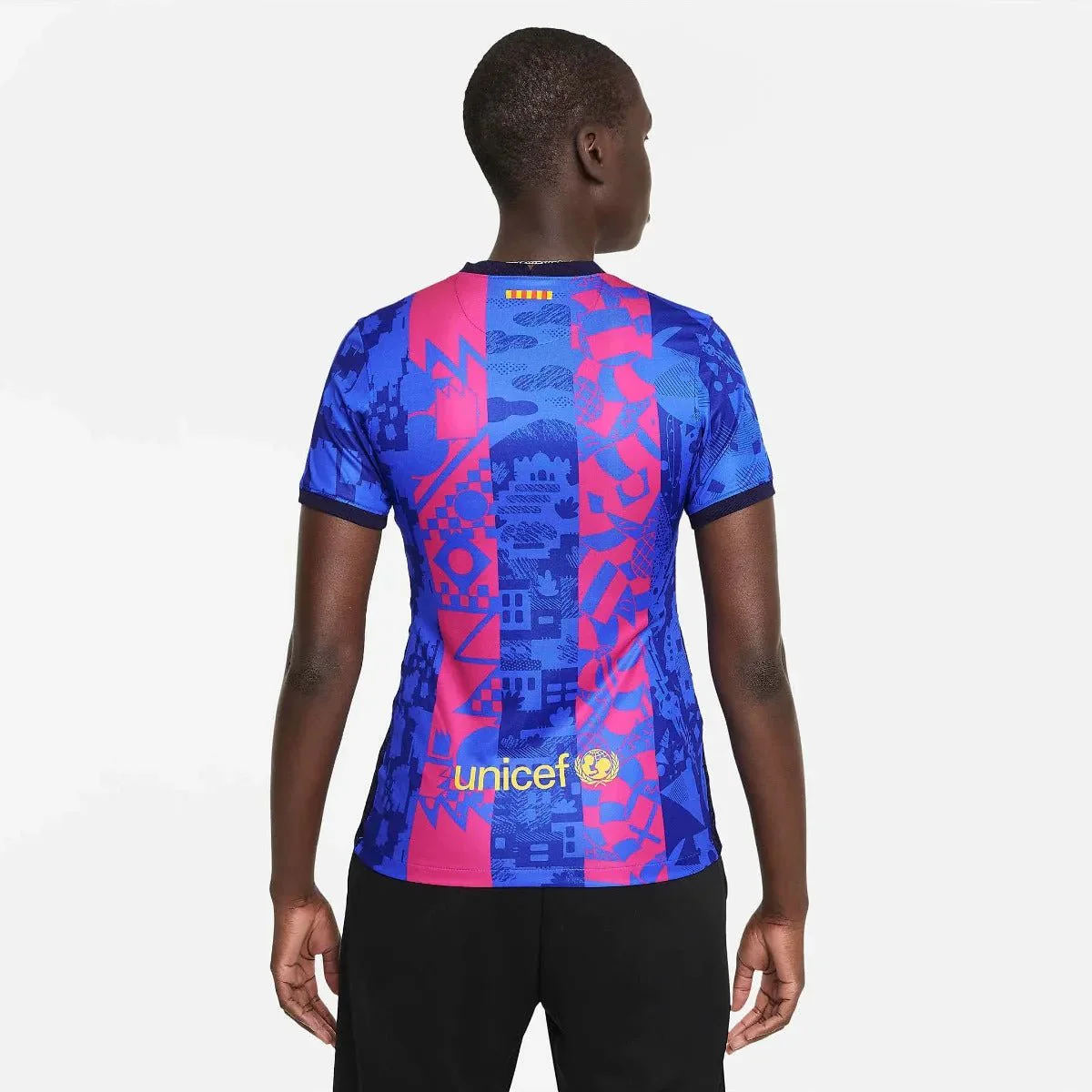 Nike 2021-22 Barcelona Women Third Jersey - Hyper Royal-Varsity Maize - Image 2