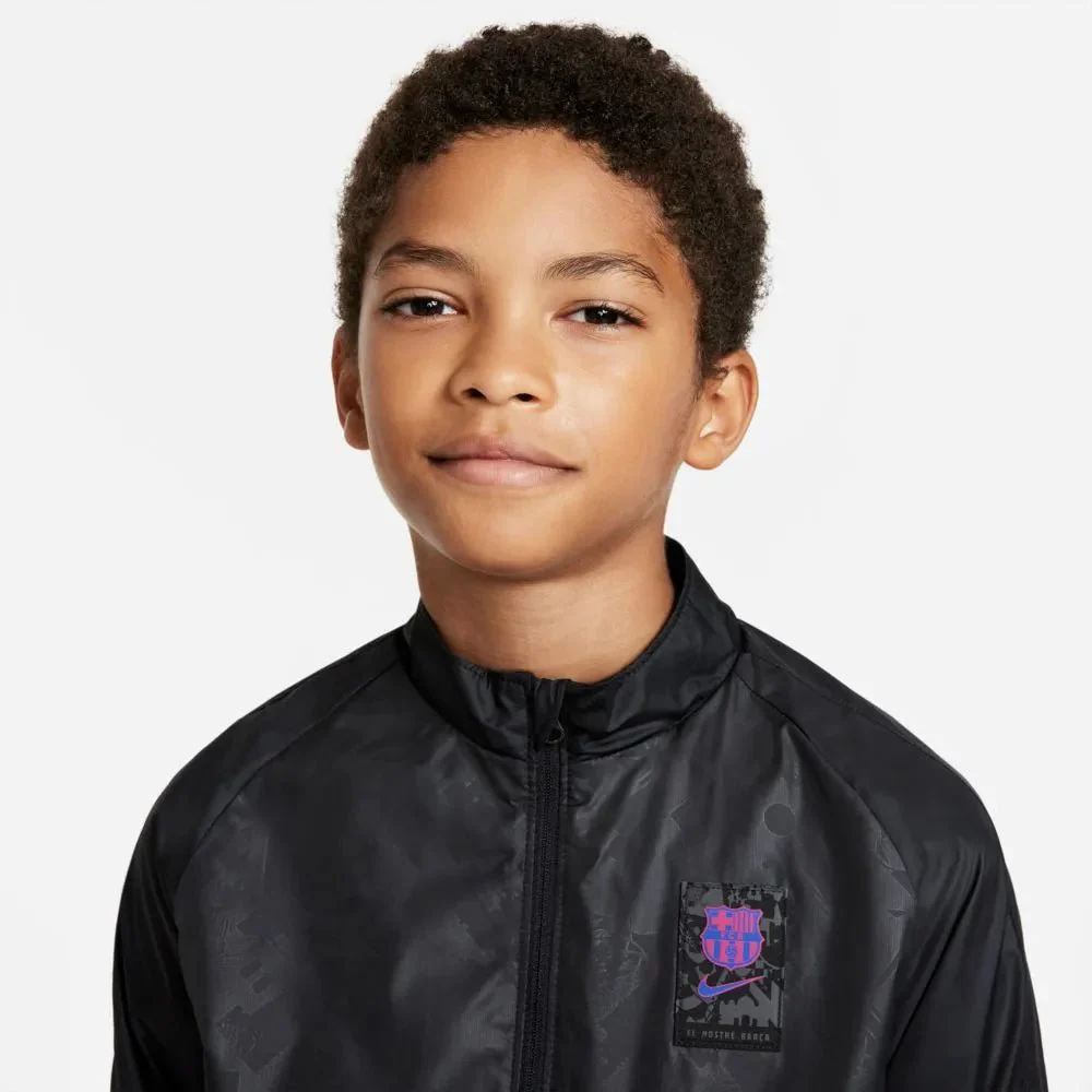 Nike 2021-22 Barcelona Youth Dry-Repel Academy AWF Jacket - Black - Image 3