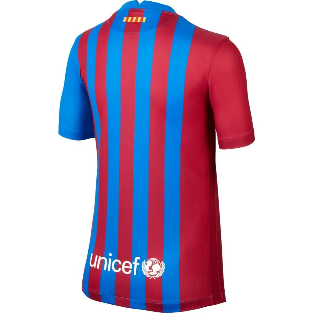 Nike 2021-22 Barcelona Youth Home Jersey - Soar-Pale Ivory - Image 2