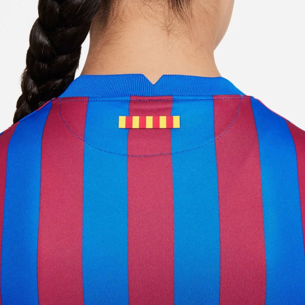 Nike 2021-22 Barcelona Youth Home Jersey - Soar-Pale Ivory - Image 4