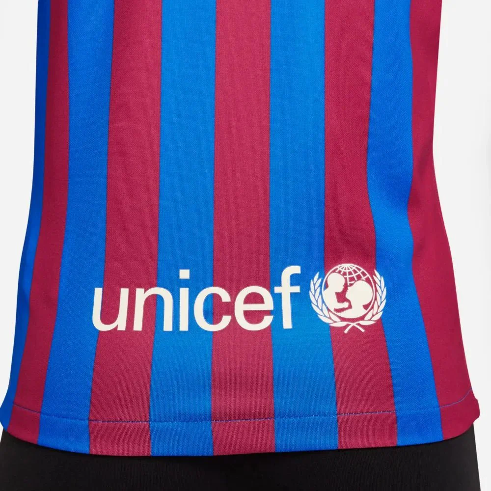 Nike 2021-22 Barcelona Youth Home Jersey - Soar-Pale Ivory - Image 5