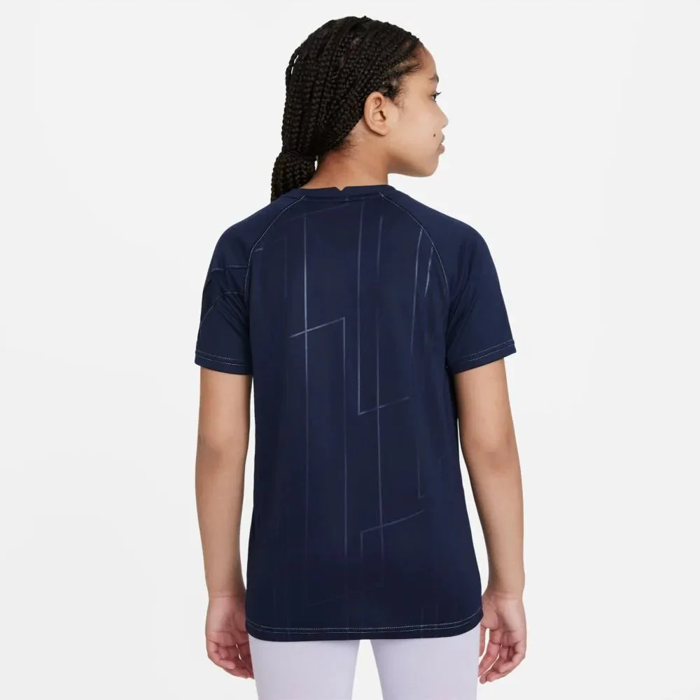 Nike 2021-22 Barcelona Youth Pre-Match Jersey - Obsidian - Image 2