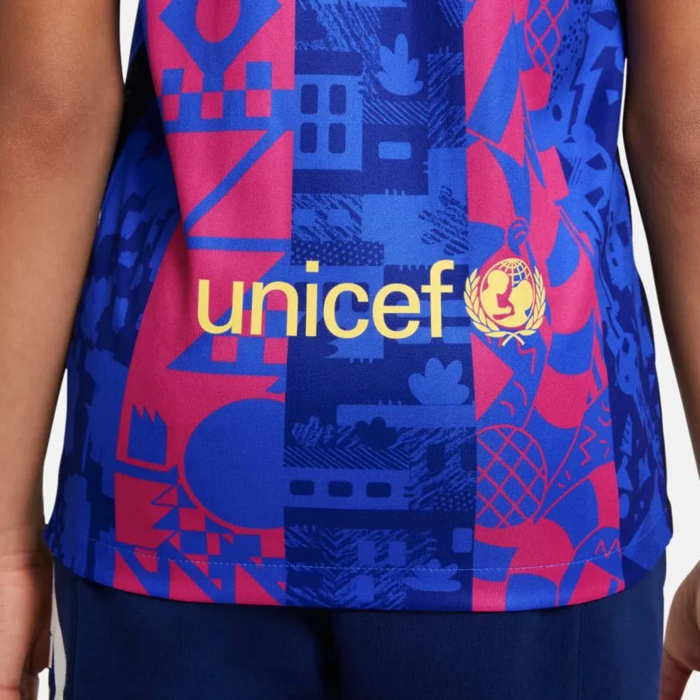 Nike 2021-22 Barcelona Youth Third Jersey - Hyper Royal-Varsity Maize - Image 4