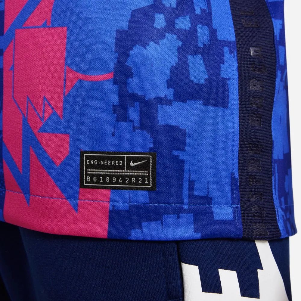 Nike 2021-22 Barcelona Youth Third Jersey - Hyper Royal-Varsity Maize - Image 5