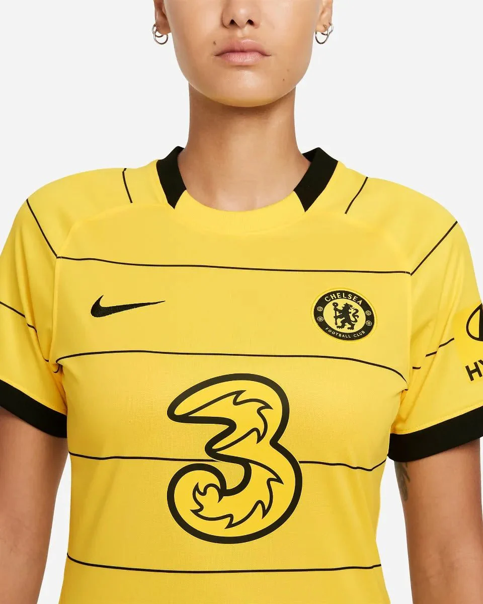 Nike 2021-22 Chelsea Women Away Jersey - Yellow - Image 3