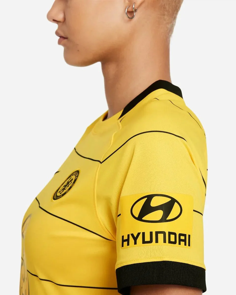 Nike 2021-22 Chelsea Women Away Jersey - Yellow - Image 4