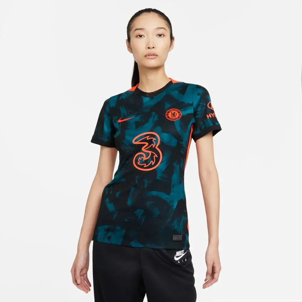 Nike 2021-22 Chelsea Women Third Jersey - Blustery-Hyper Crimson - Image 3