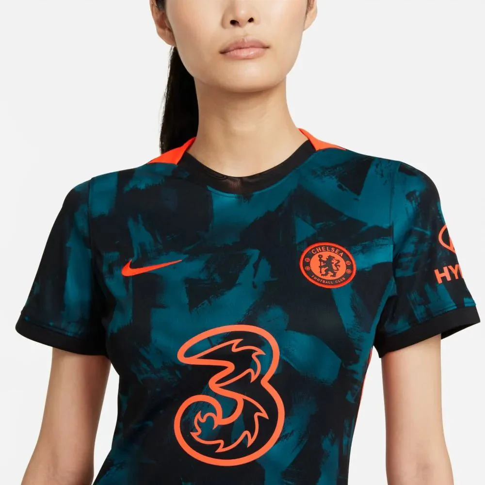 Nike 2021-22 Chelsea Women Third Jersey - Blustery-Hyper Crimson - Image 5