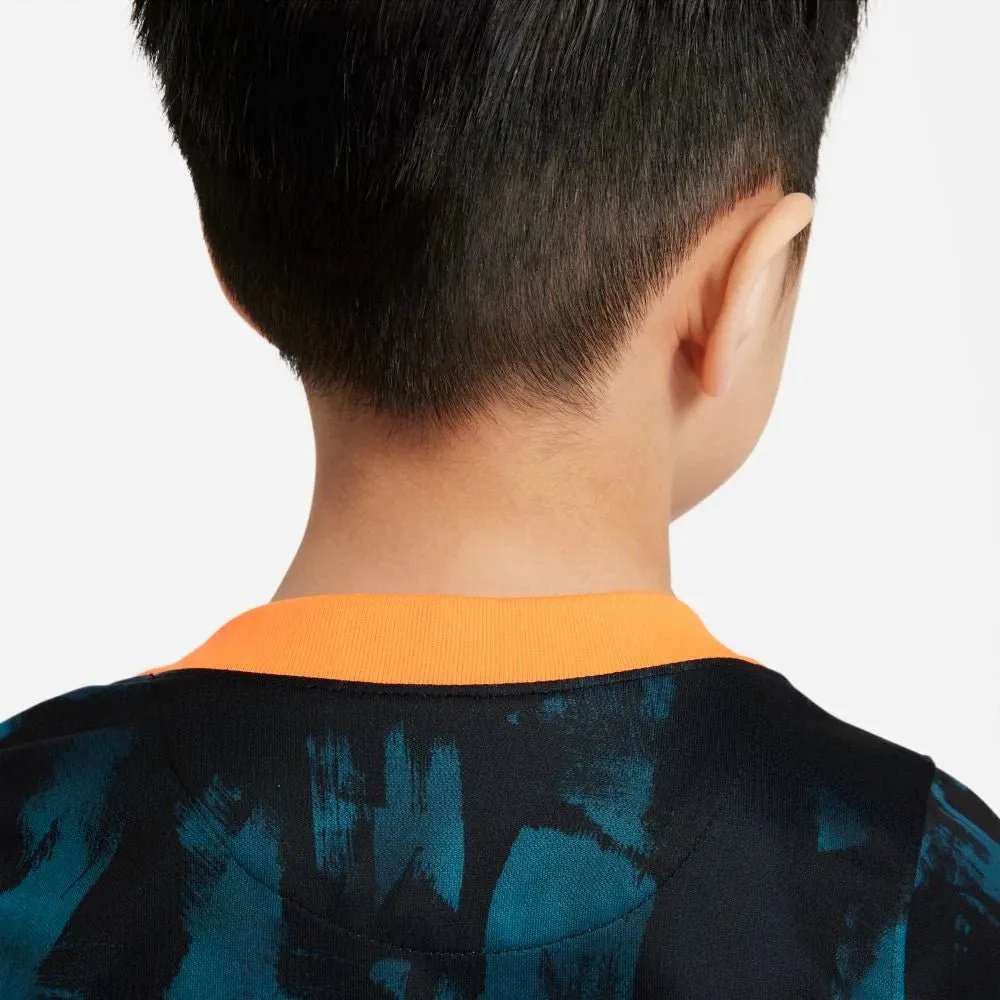 Nike 2021-22 Chelsea Youth Little Kids Third Kit - Blustery-Black-Hyper Crimson - Image 7