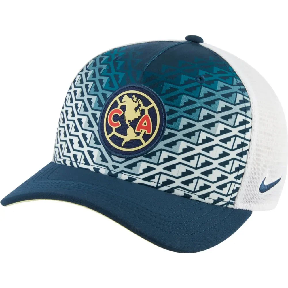 Nike 2021-22 Club America AeroBill C99 Trucker Hat - Armory Navy-White