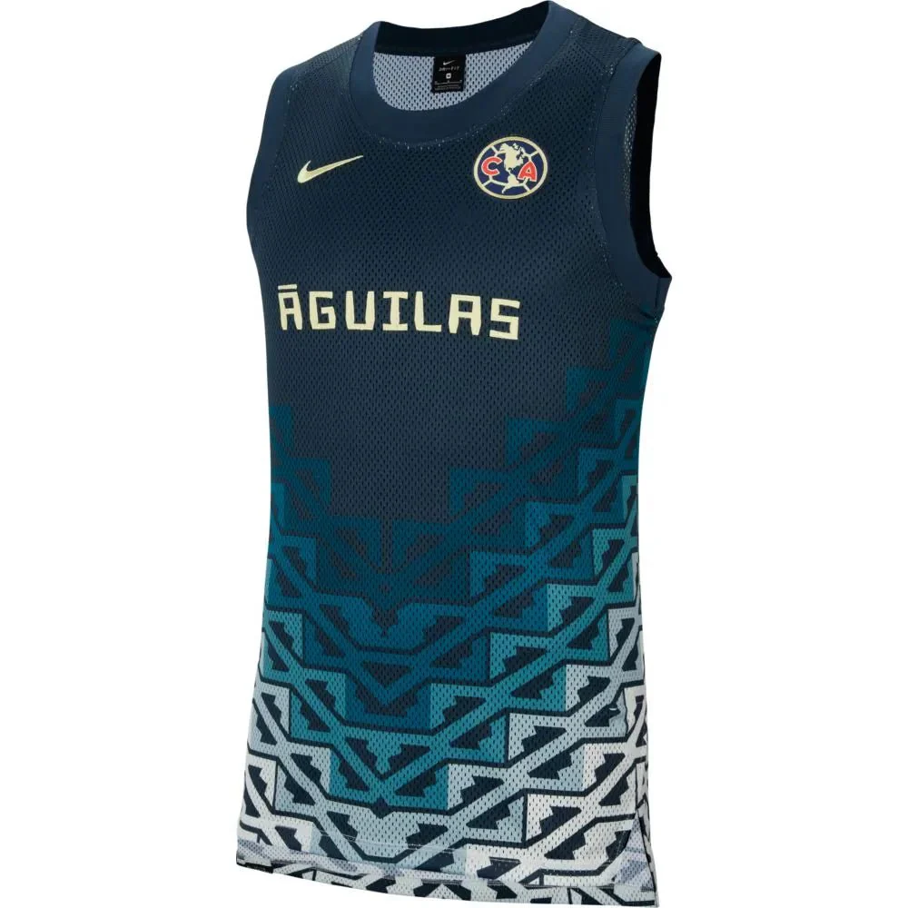 Nike 2021-22 Club America DF Sleeveless Basketball Top - Navy