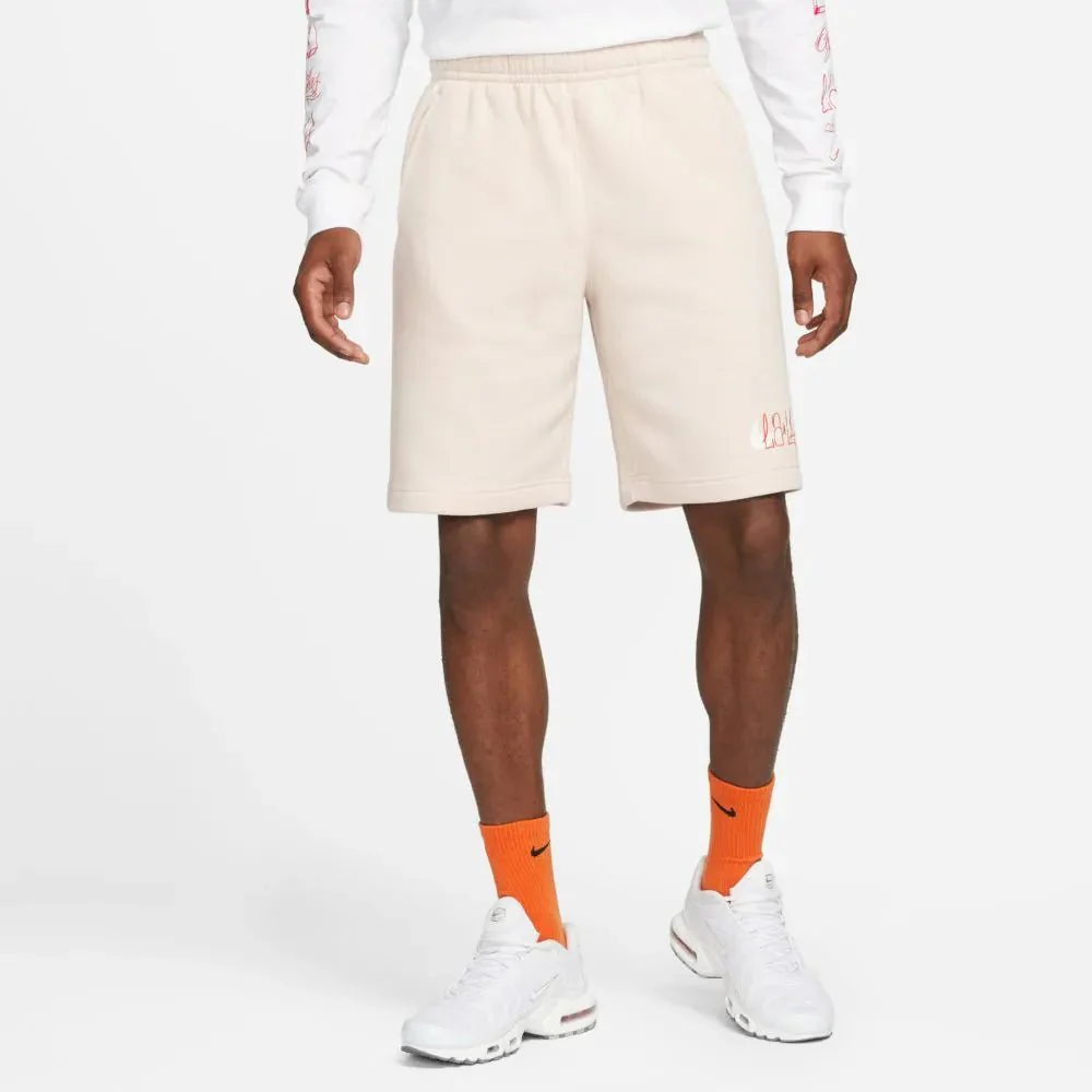 Nike 2021-22 Club America Fleece Park LA Shorts - Desert Sand