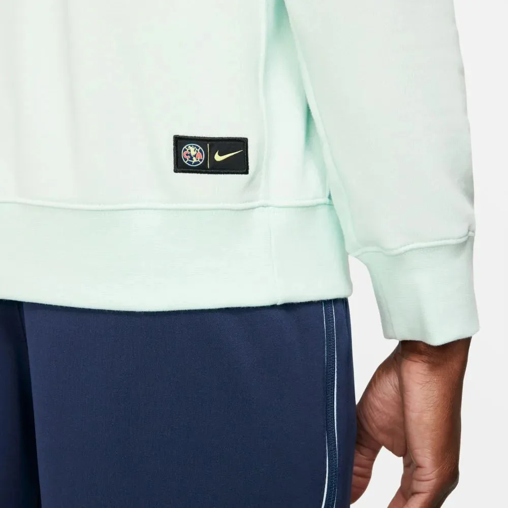 Nike 2021-22 Club America GFA Fleece Hoodie - Ghost Aqua - Image 3
