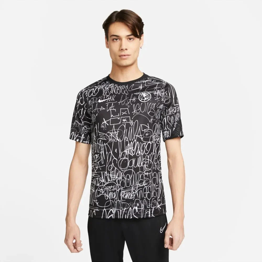 Nike 2021-22 Club America Pre-Match LA Jersey - Black-White